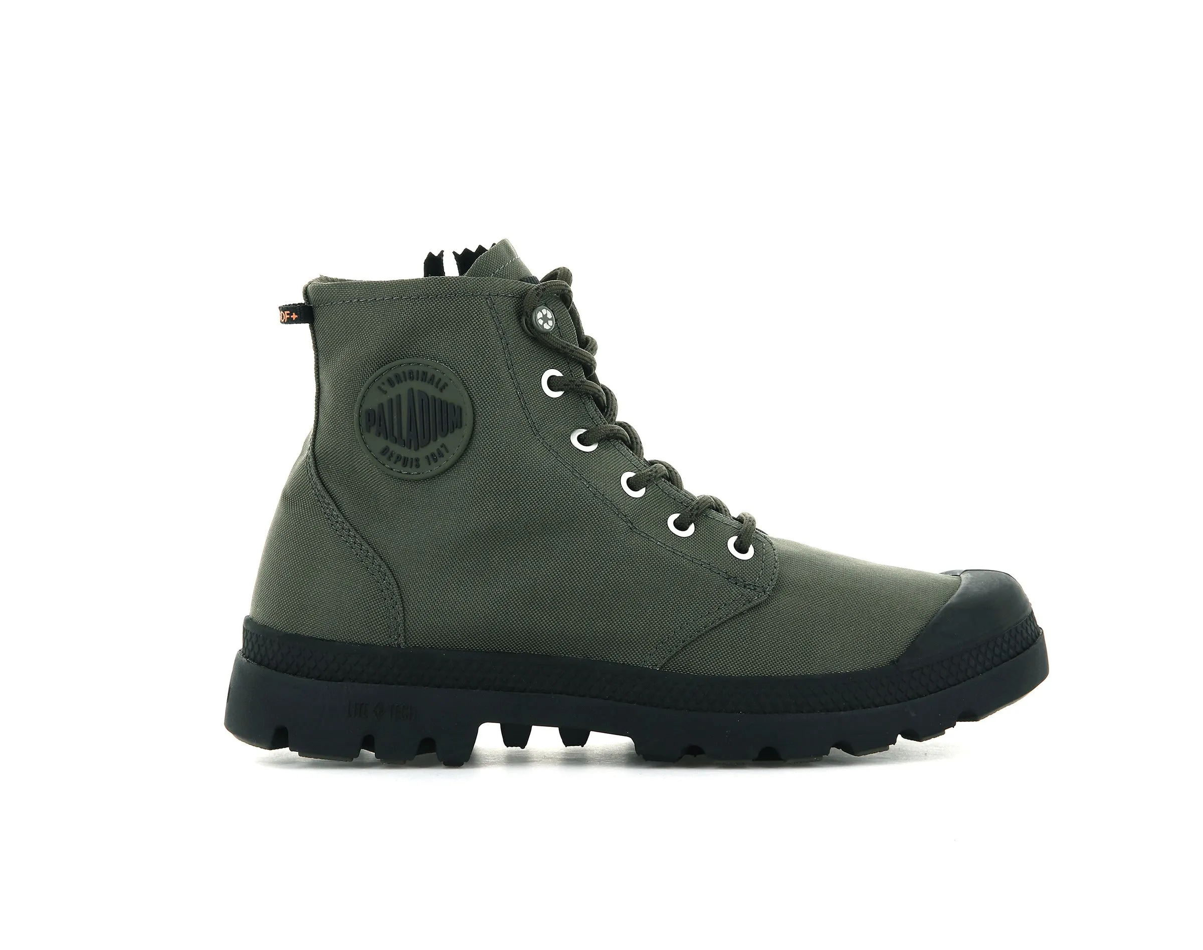 77037-309-M | PAMPA RECYCLE LITE+ WP+Z | OLIVE NIGHT sold by Palladium Boots