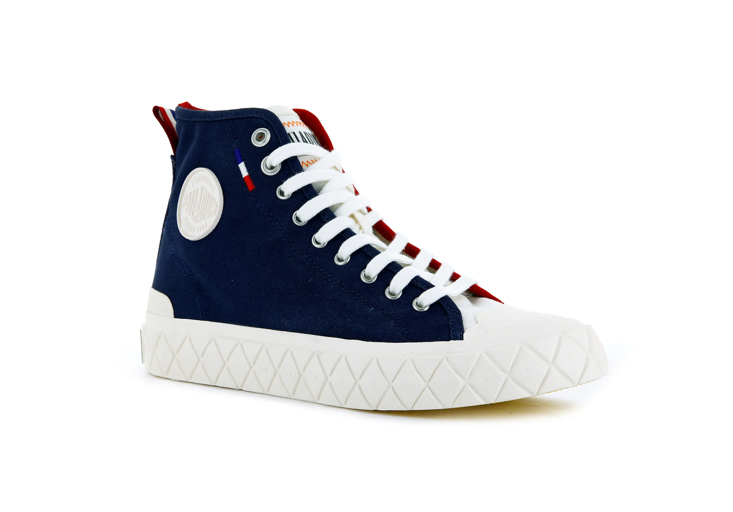77015-402-M | PALLA ACE CANVAS MID | MOOD INDIGO/CHILI PEPPER sold by Palladium Boots product image thumbnail 2