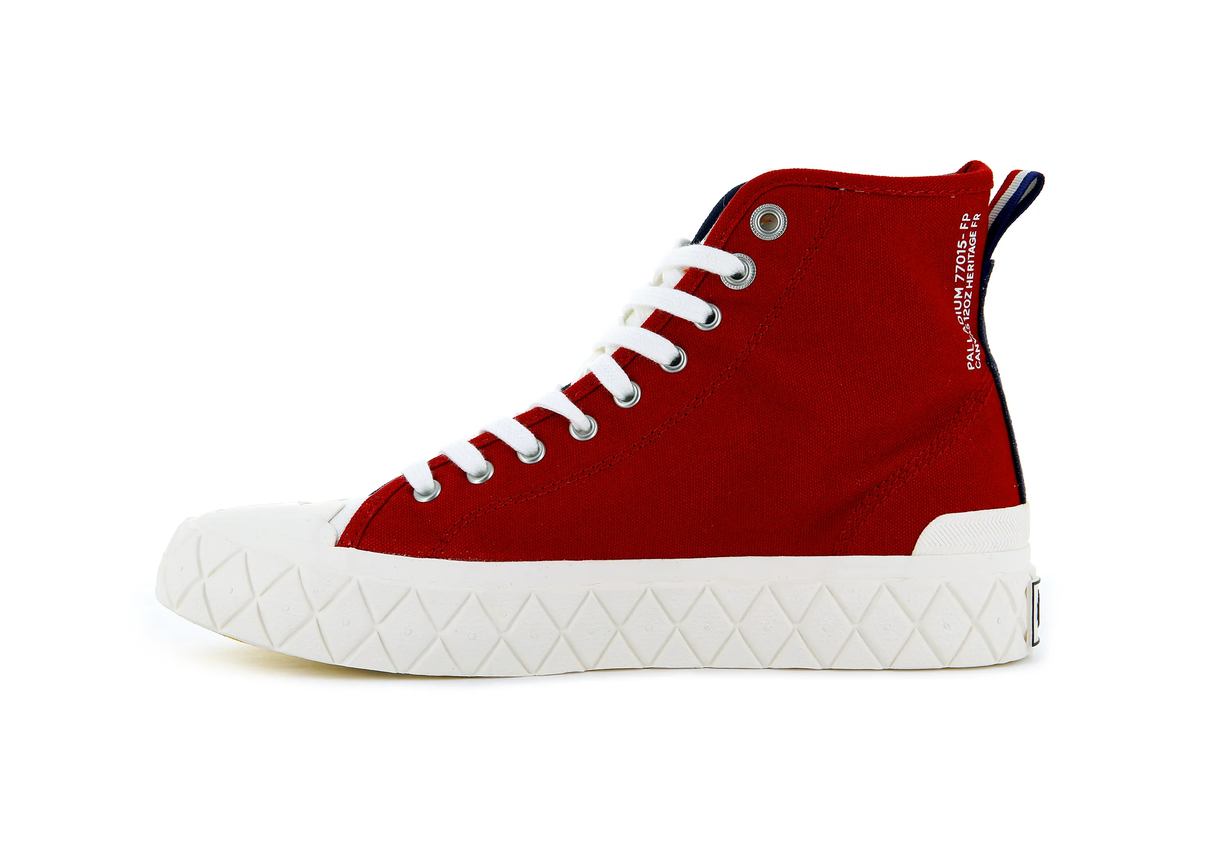 77015-402-M | PALLA ACE CANVAS MID | MOOD INDIGO/CHILI PEPPER sold by Palladium Boots product image thumbnail 4