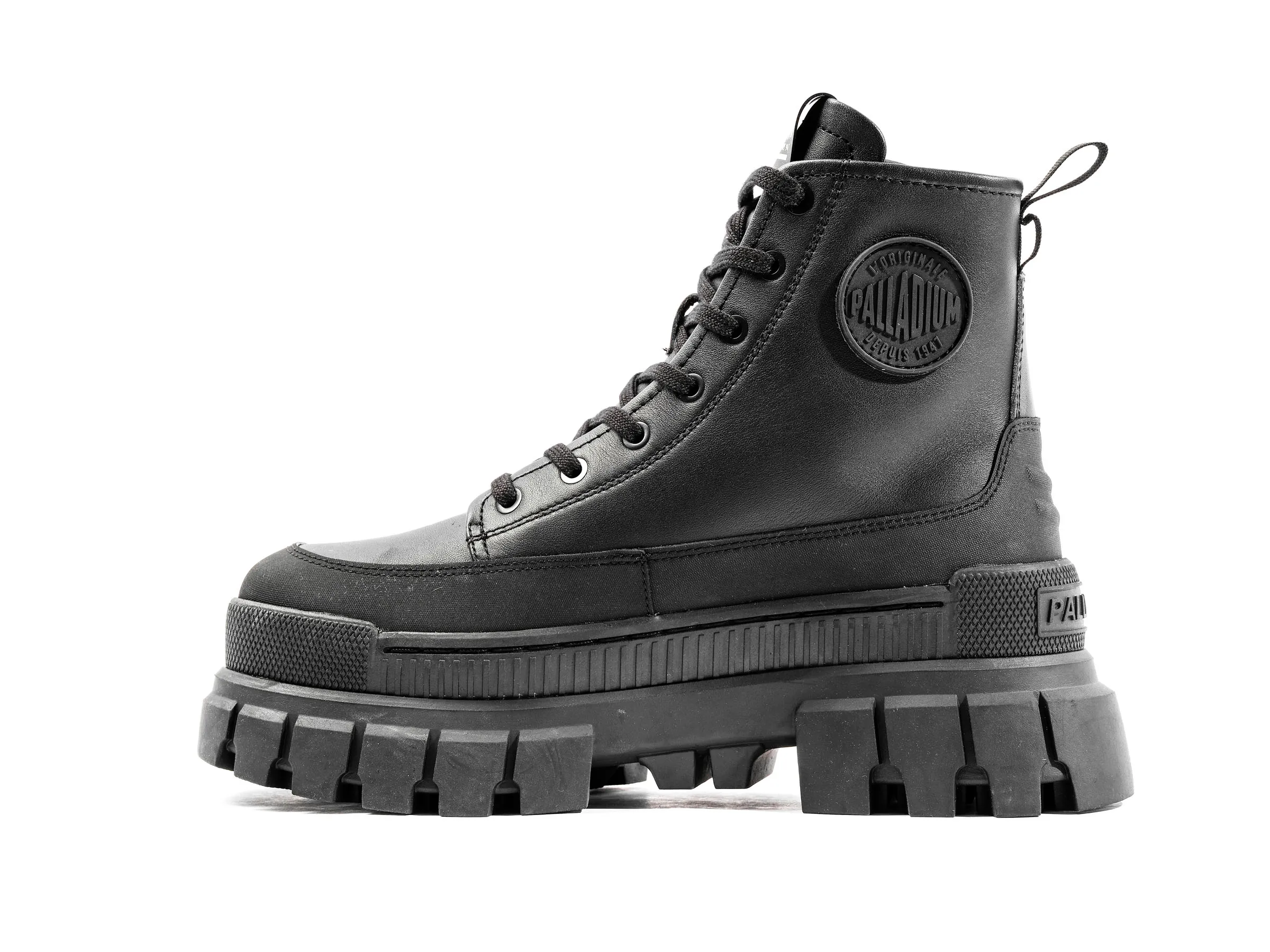 98859-001-M | REVOLT BOOT ZIP LEATHER | BLACK/BLACK sold by Palladium Boots product image thumbnail 4