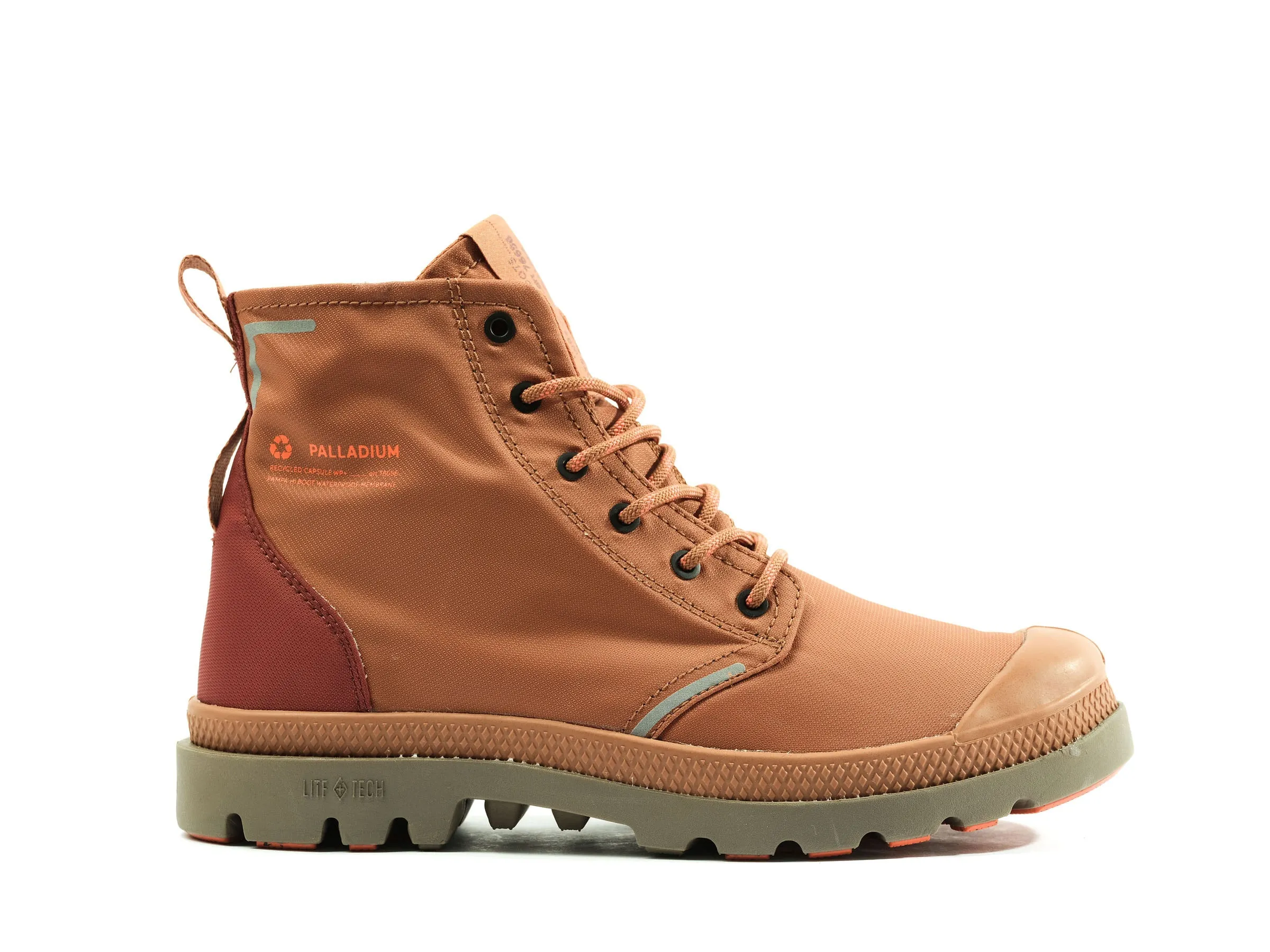 76656-239-M | PAMPA LITE+ RECYCLE WP+ | PERUARCH/WAX RED sold by Palladium Boots