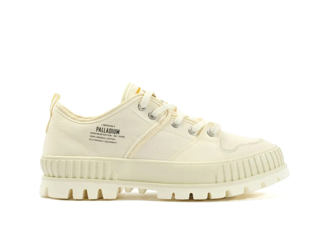 78566-180-M | PALLASHOCK LO WORKWEAR | CREAM WHITE sold by Palladium Boots