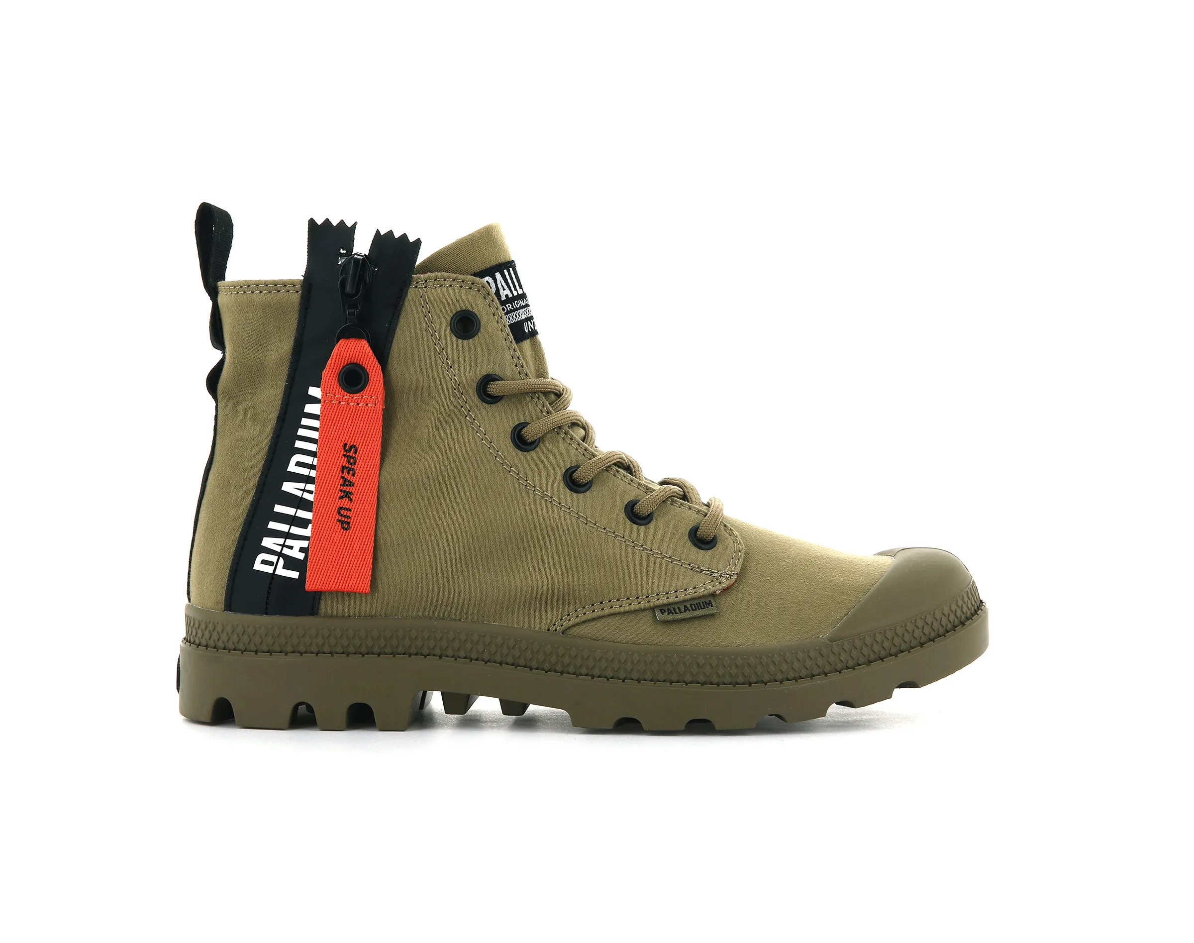 76443-307-M | PAMPA UNZIPPED | OLIVE sold by Palladium Boots