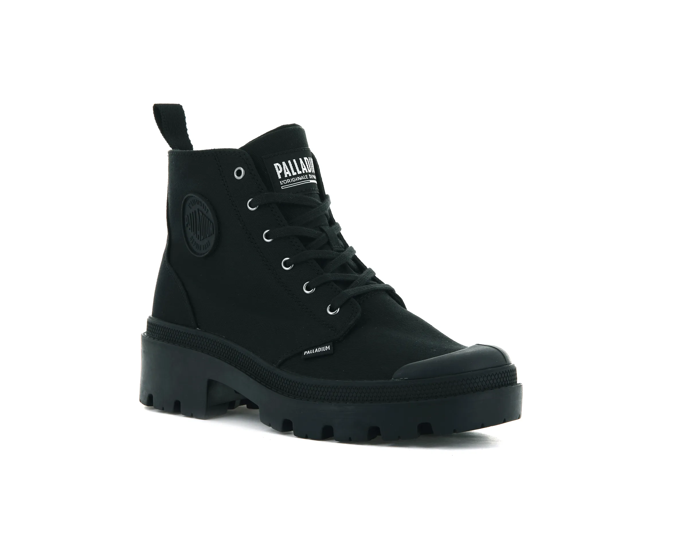 96907-008-M | PALLABASE TWILL | BLACK/BLACK sold by Palladium Boots product image thumbnail 2