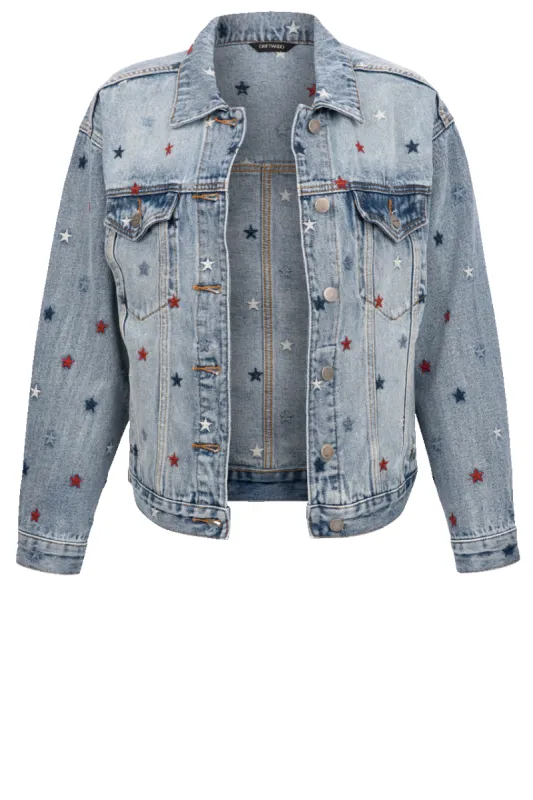 Driftwood Star Denim Jacket sold by Pinto Ranch