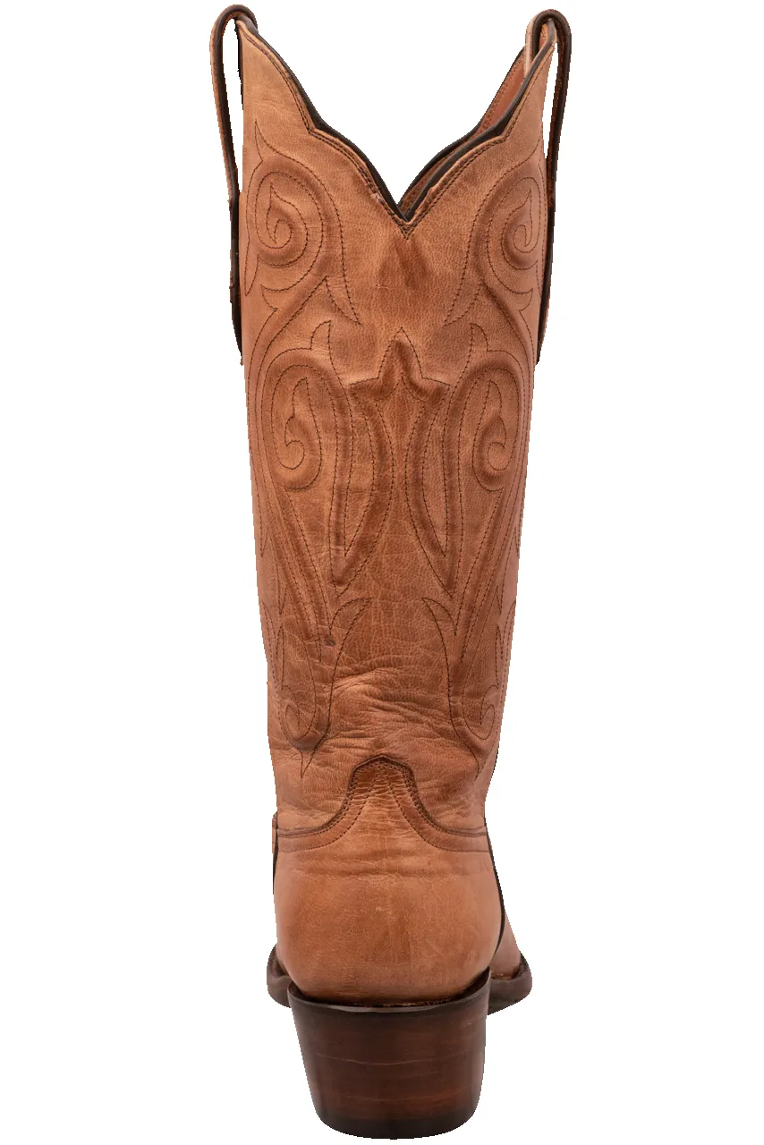 Black Jack Women's Goat Leather Cowgirl Boots - Tan sold by Pinto Ranch product image thumbnail 3