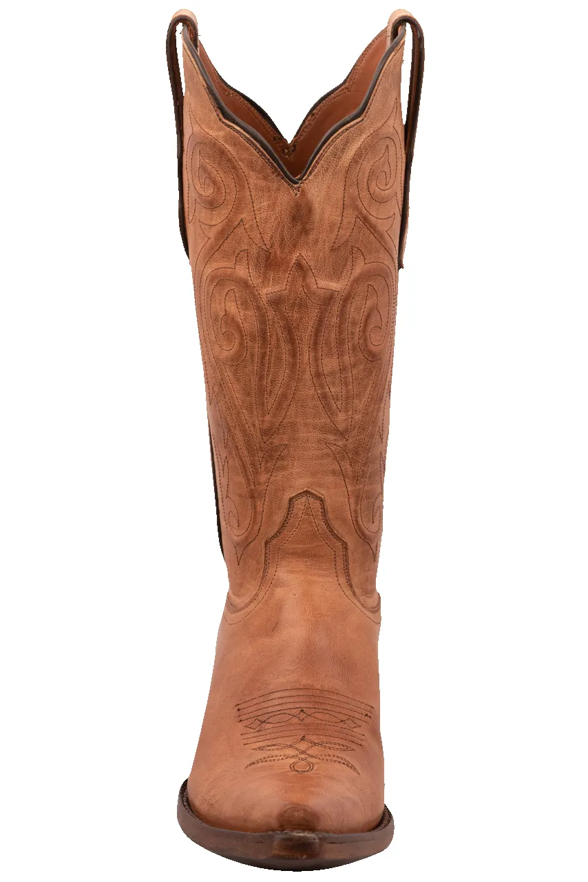 Black Jack Women's Goat Leather Cowgirl Boots - Tan sold by Pinto Ranch product image thumbnail 2