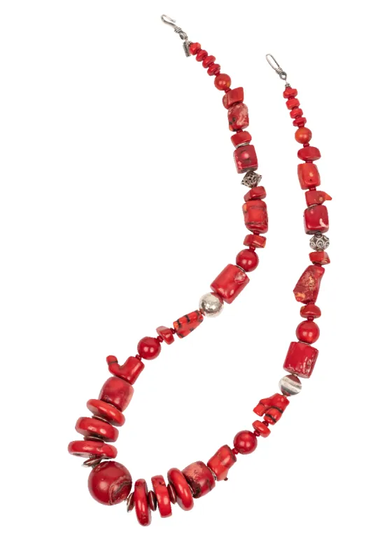 Paige Wallace Chunky Coral Necklace sold by Pinto Ranch