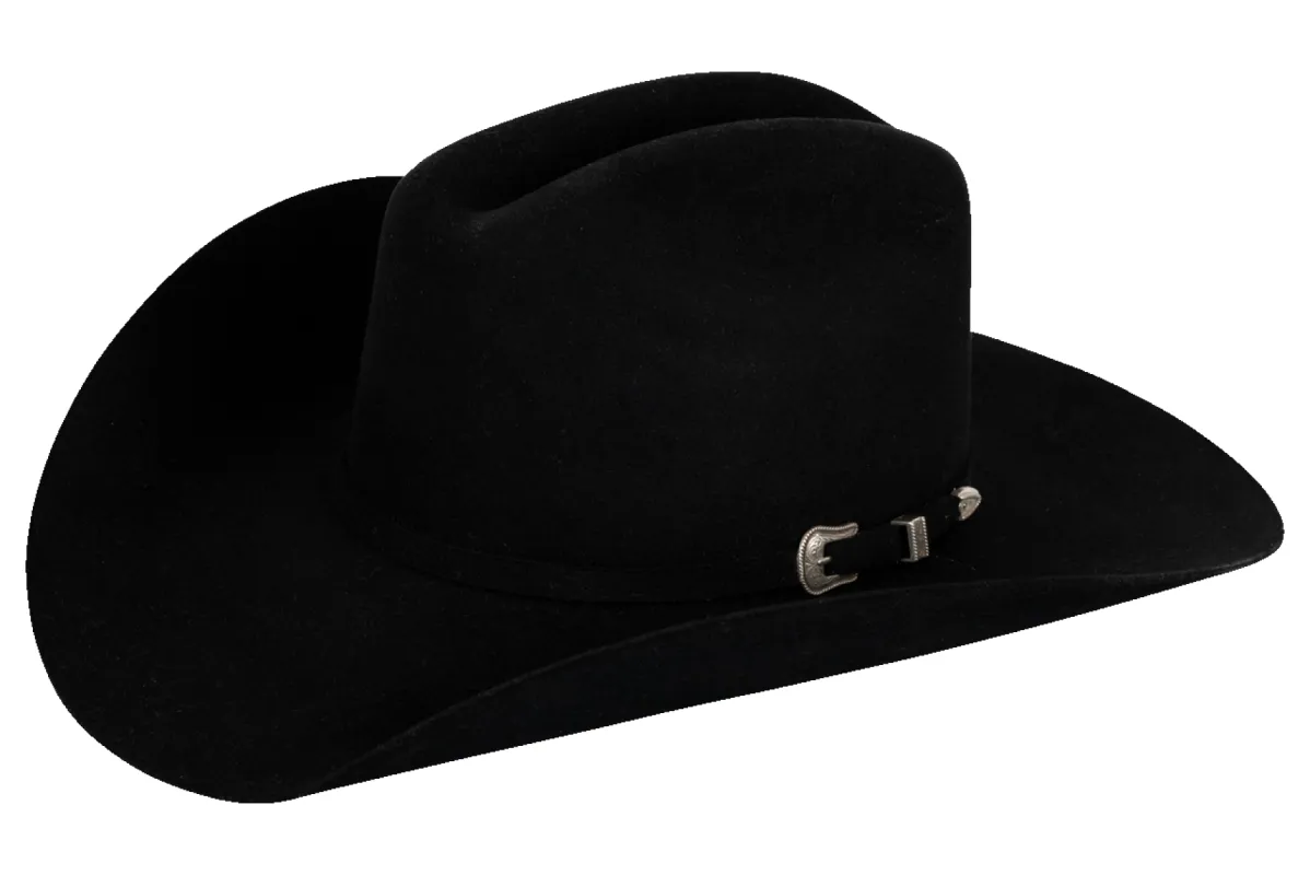 Resistol The Challenger 5X Felt Cowboy Hat - Black made by Pinto Ranch