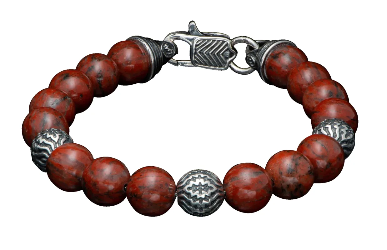William Henry Seaside Red Jasper Bracelet sold by Pinto Ranch