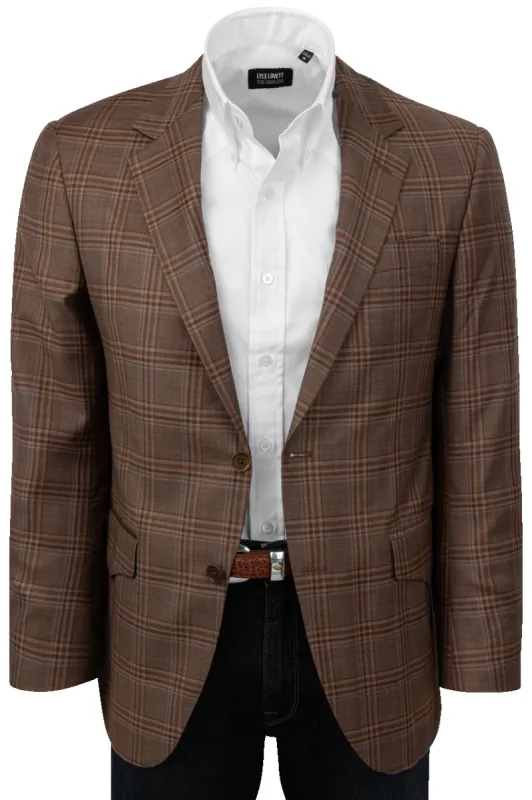 Pinto Ranch Tan & Brown Plaid Sport Coat sold by Pinto Ranch
