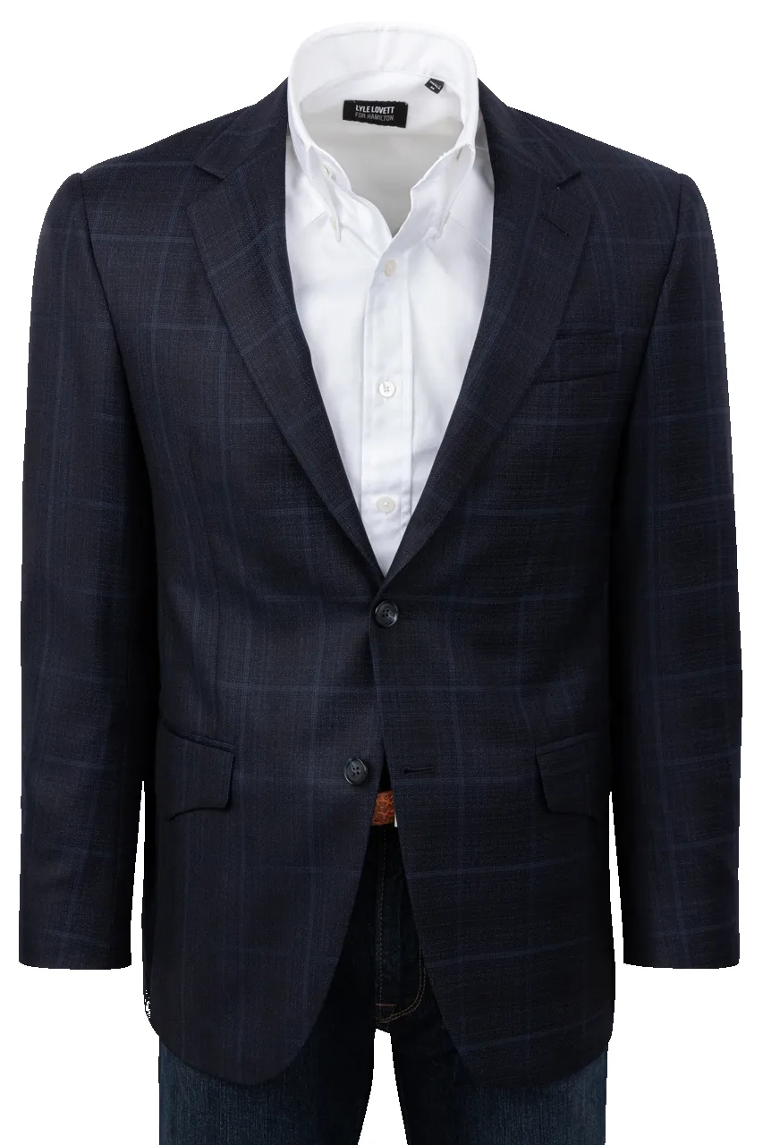 Pinto Ranch Dark Blue Plaid Sport Coat sold by Pinto Ranch