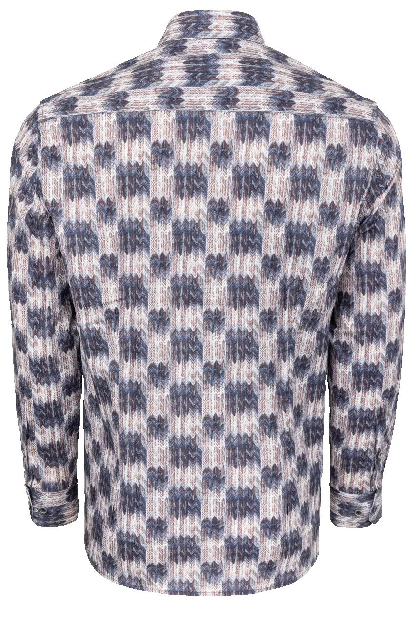 Garnet Button-Front Shirt - Printed Blue sold by Pinto Ranch product image thumbnail 2
