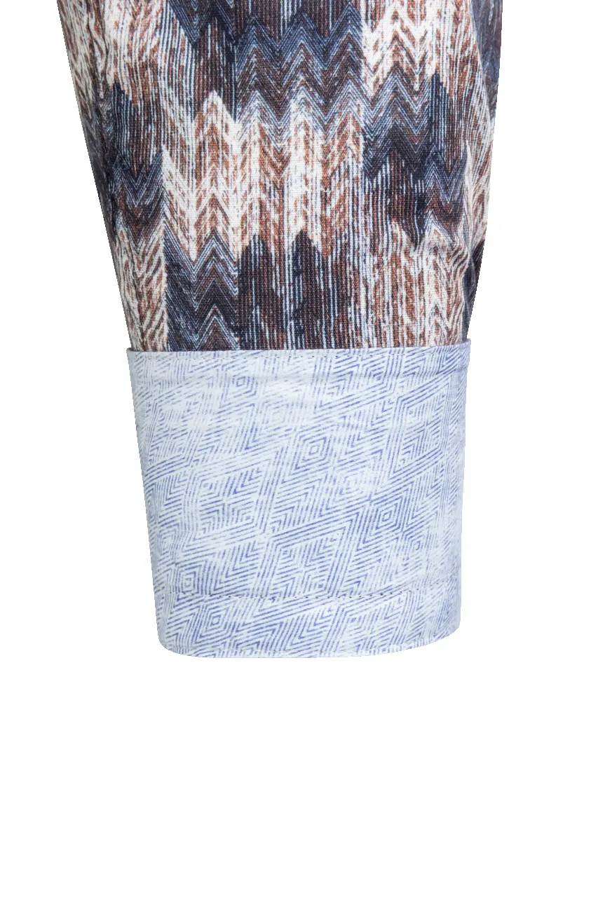 Garnet Button-Front Shirt - Printed Blue sold by Pinto Ranch product image thumbnail 3