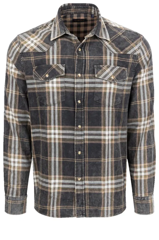 Garnet Snap Front Shirt - Forest Plaid sold by Pinto Ranch