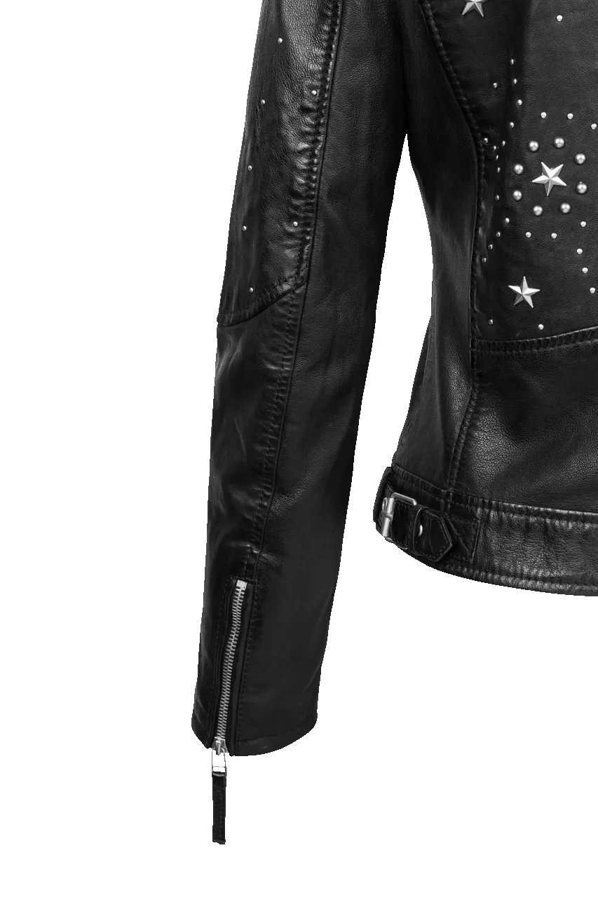Mauritius Noelia Black Lamb Leather Jacket sold by Pinto Ranch product image thumbnail 3