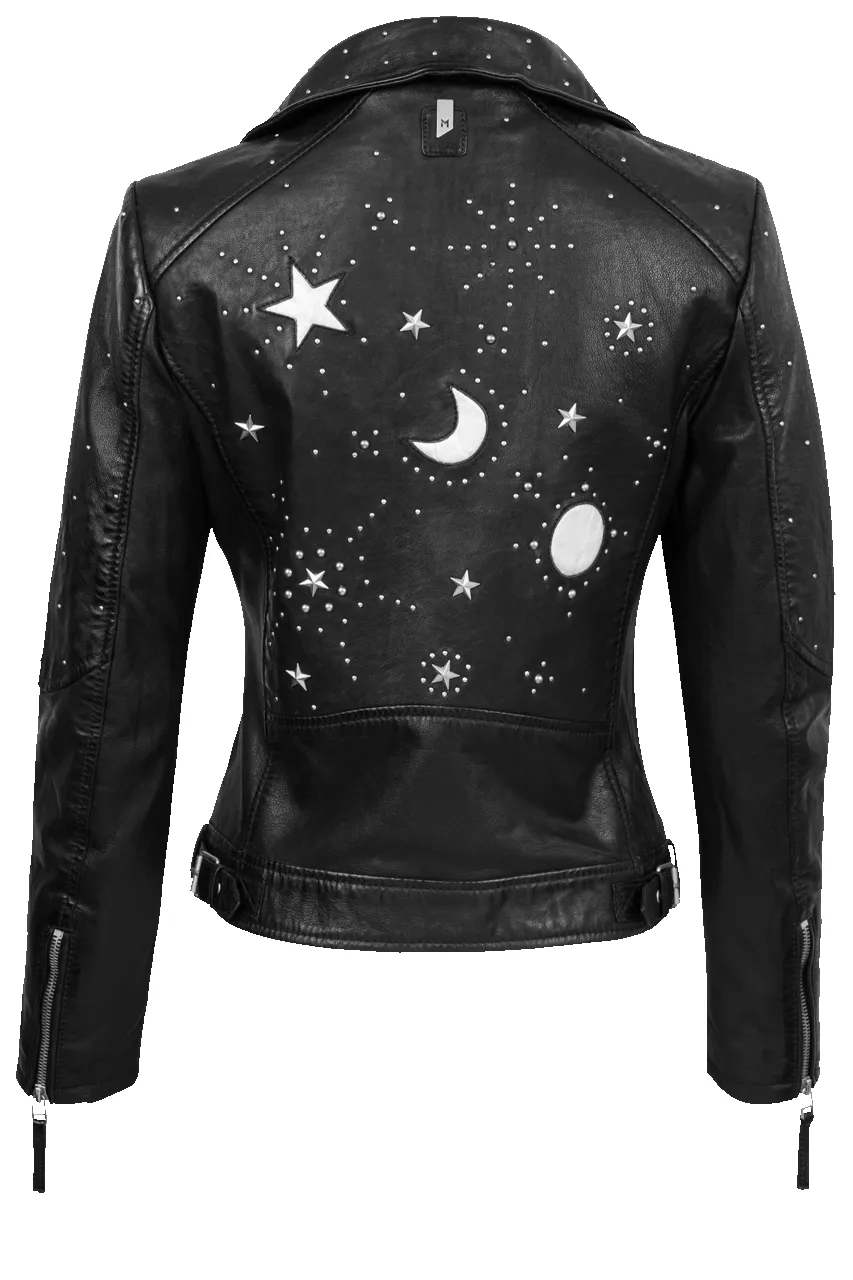 Mauritius Noelia Black Lamb Leather Jacket sold by Pinto Ranch