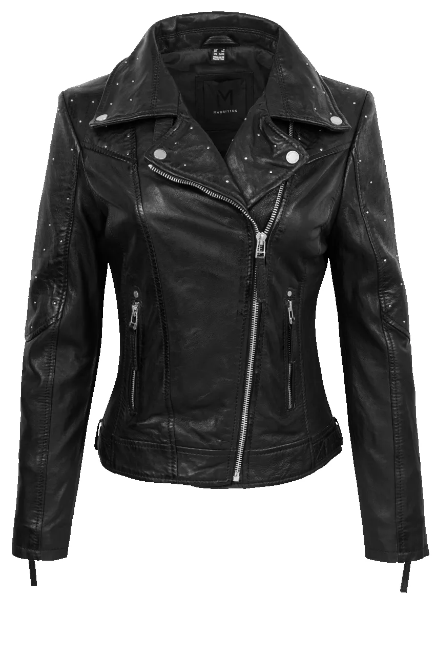 Mauritius Noelia Black Lamb Leather Jacket sold by Pinto Ranch product image thumbnail 2