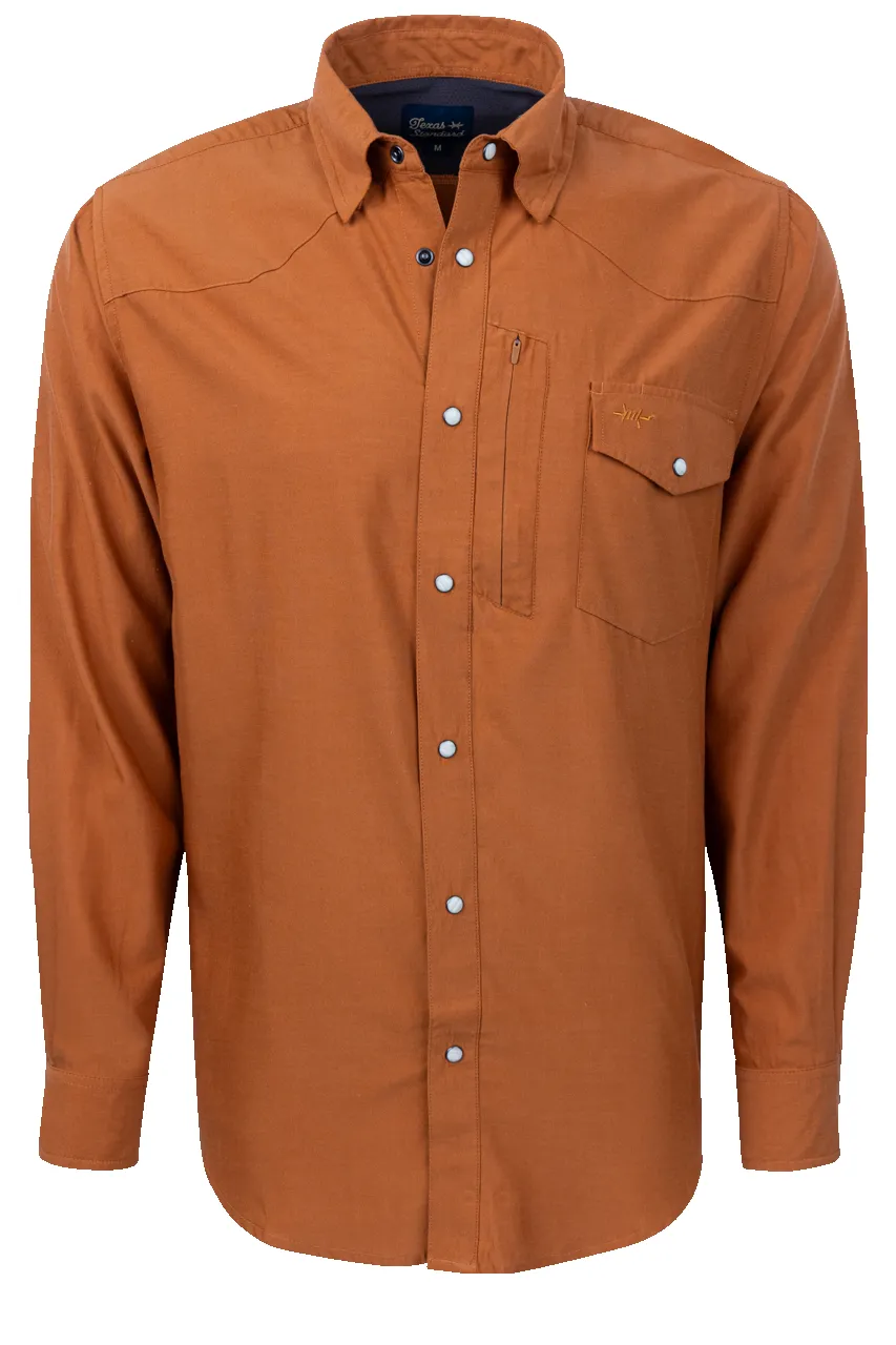Texas Standard Tactical Outdoor Long Sleeve Shirt - Burnt Orange sold by Pinto Ranch