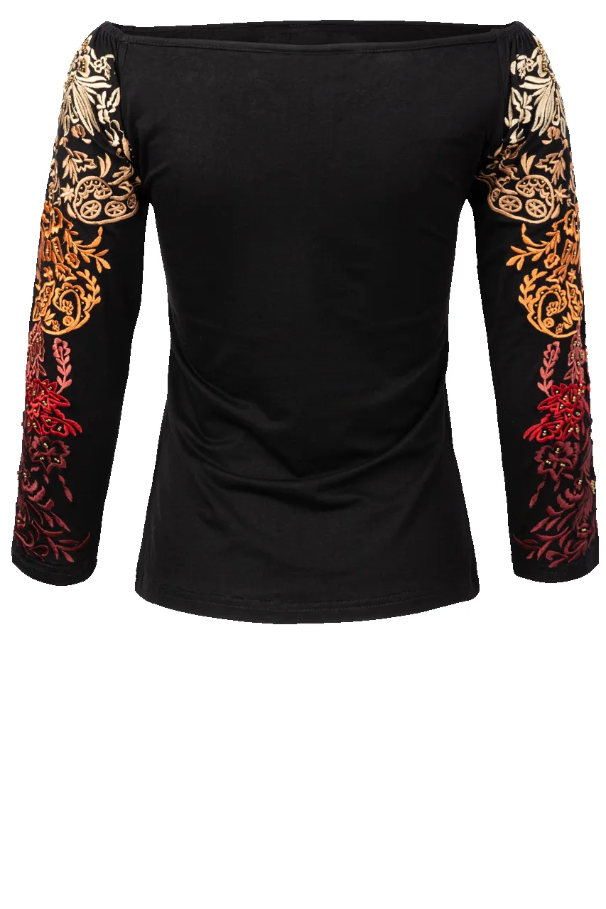 Vintage Collection Waterfall 3/4 Sleeve Top sold by Pinto Ranch product image thumbnail 2