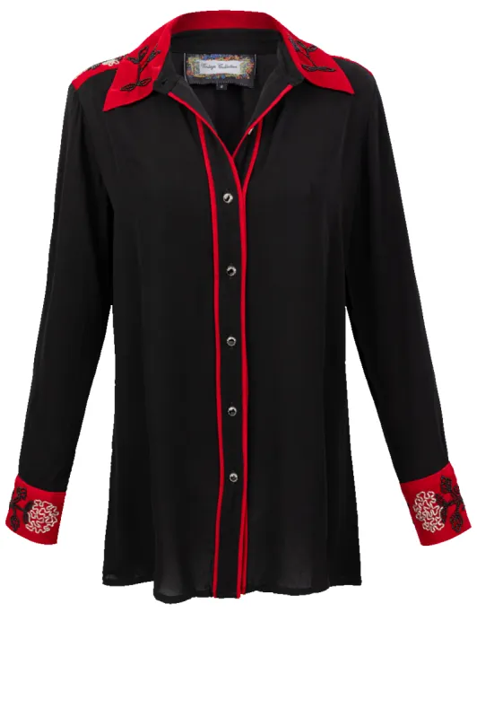 Vintage Collection Foxy Embroidered Tunic Top sold by Pinto Ranch