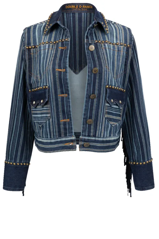 Double D Ranch Pitchwagon Ticking Jacket sold by Pinto Ranch