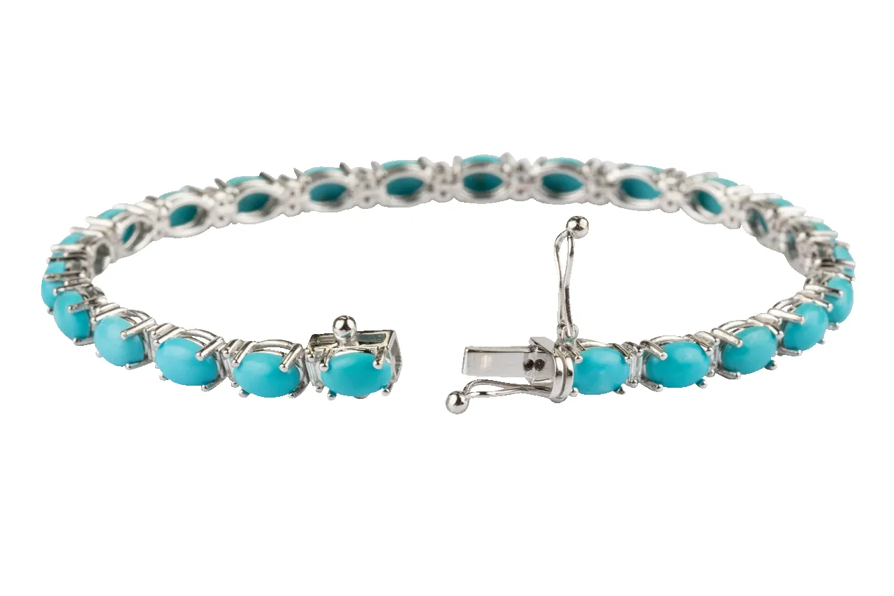 Sleeping Beauty Turquoise Chain Bracelet sold by Pinto Ranch product image thumbnail 2