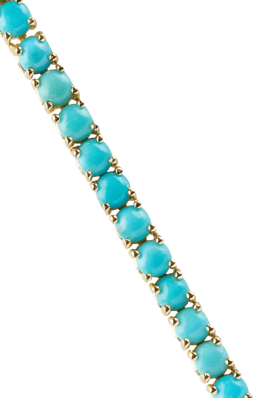 Sleeping Beauty Turquoise & Gold Bracelet sold by Pinto Ranch product image thumbnail 3