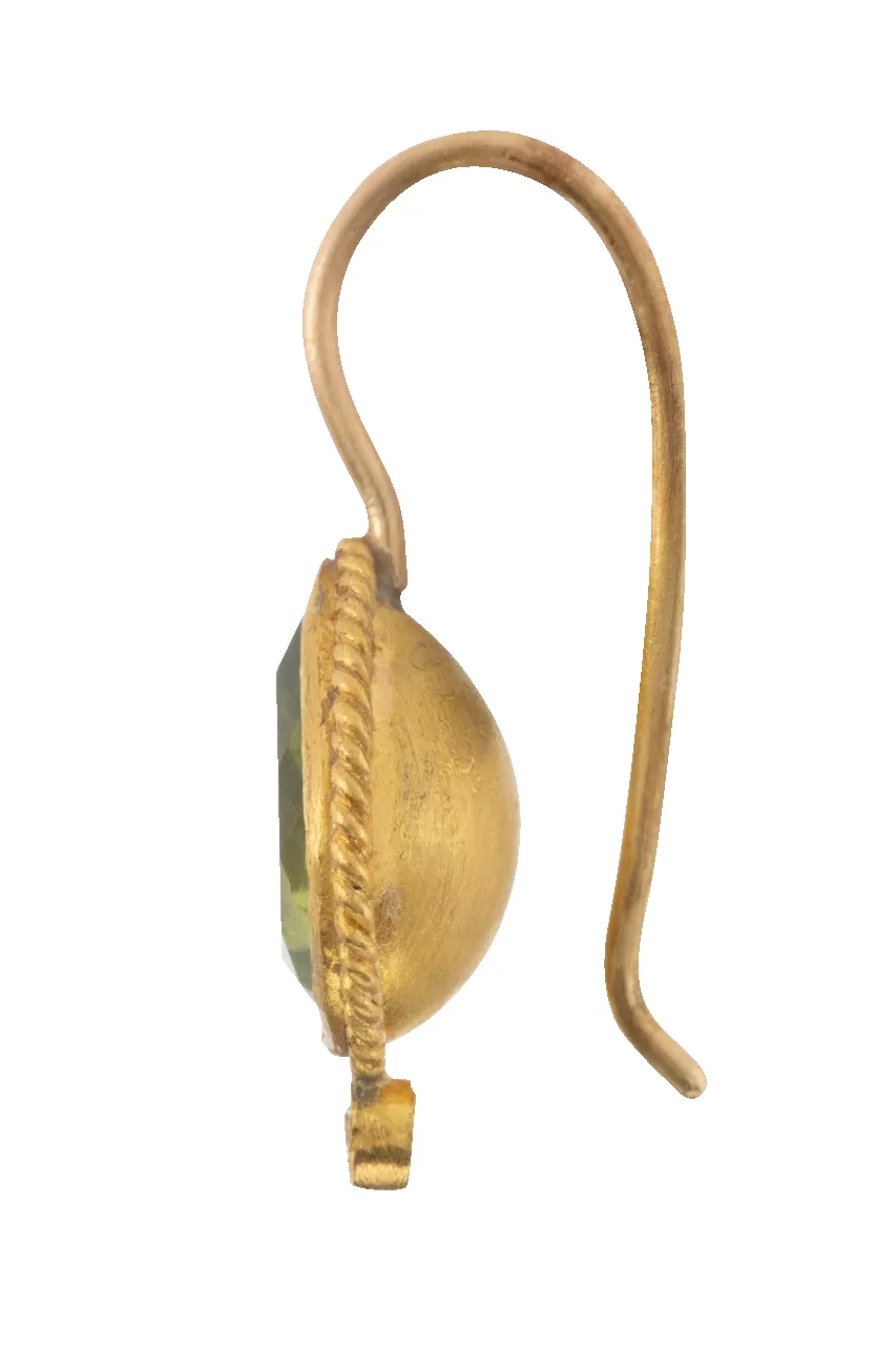 Pear Cut Peridot Drop Earrings sold by Pinto Ranch product image thumbnail 3