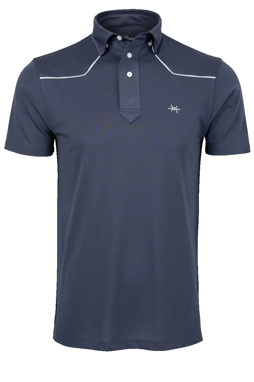 Texas Standard Lariat Polo Shirt - Dark Navy sold by Pinto Ranch