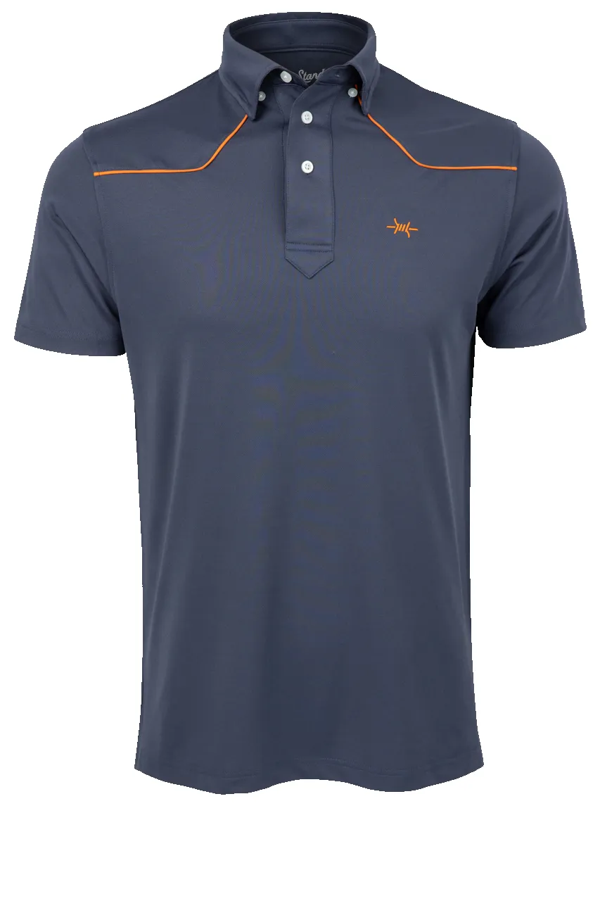 Texas Standard Lariat Polo Shirt - Dusk sold by Pinto Ranch