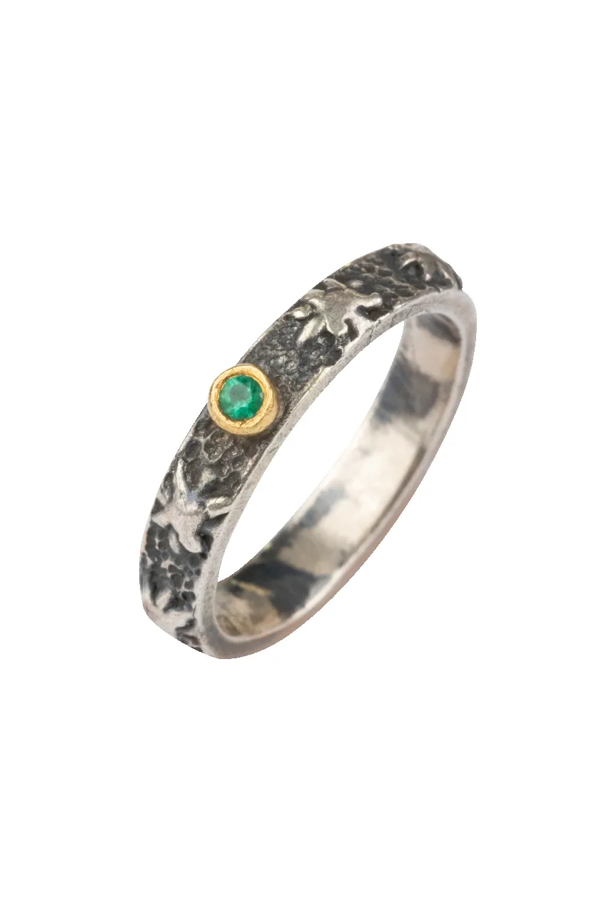 Dainty Emerald Ring sold by Pinto Ranch