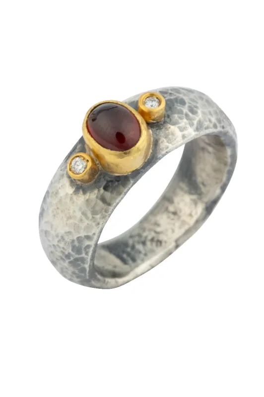 Garnet & Diamond Ring sold by Pinto Ranch