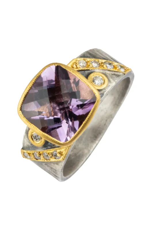Amethyst & Diamond Ring sold by Pinto Ranch