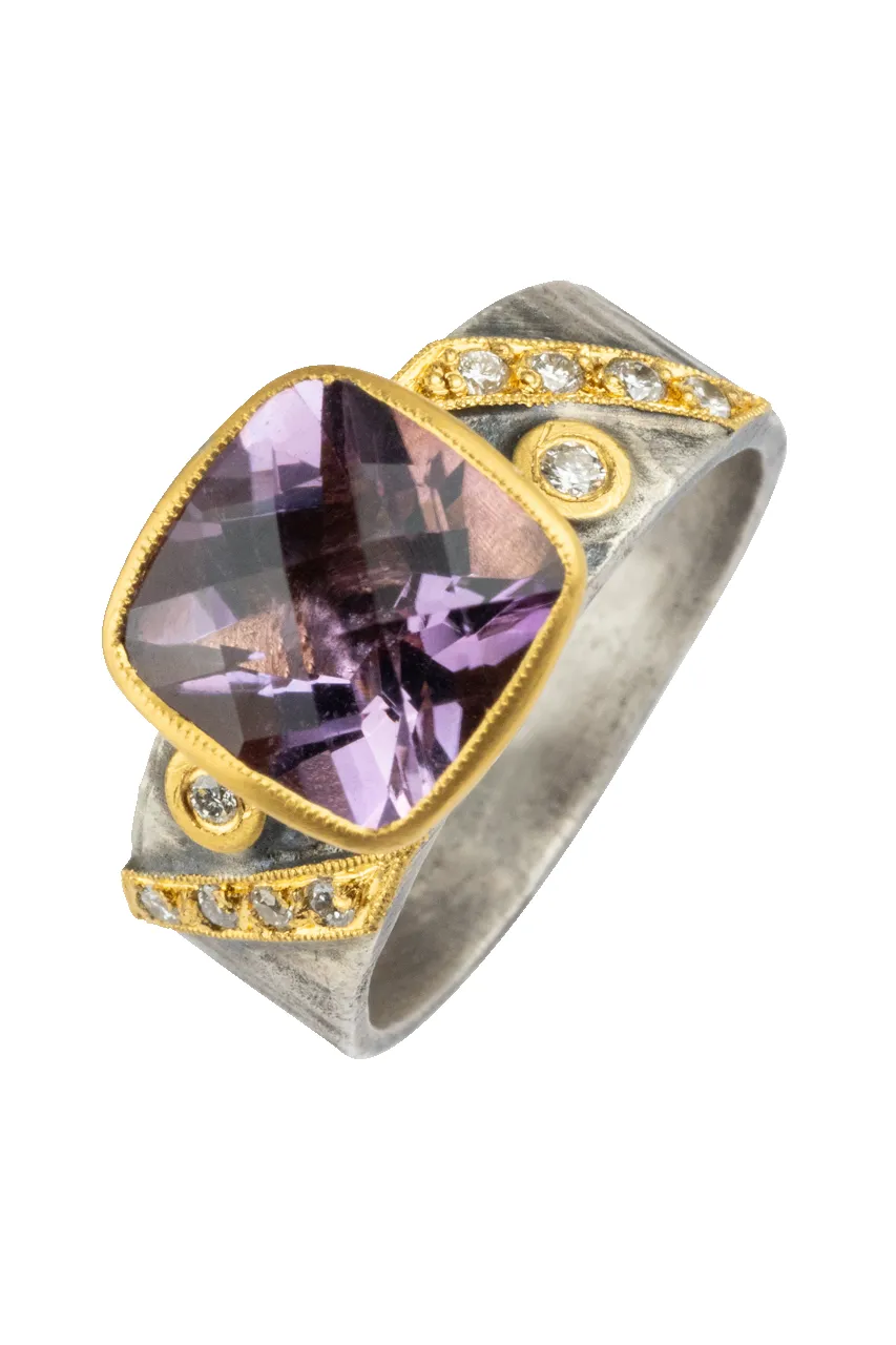Amethyst & Diamond Ring sold by Pinto Ranch