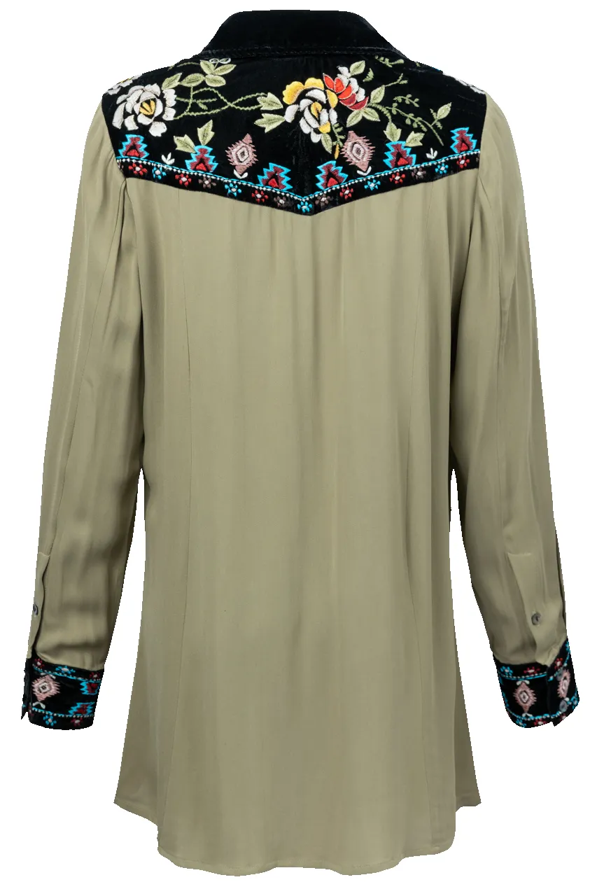 Vintage Collection Olive Shadow Shirt sold by Pinto Ranch product image thumbnail 2