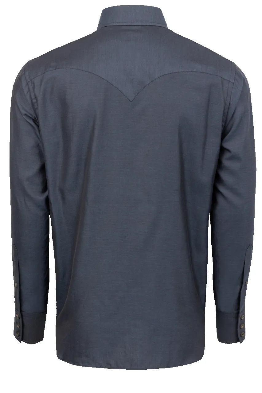 Lyle Lovett for Hamilton Button-Front Shirt - Dark Navy sold by Pinto Ranch product image thumbnail 2