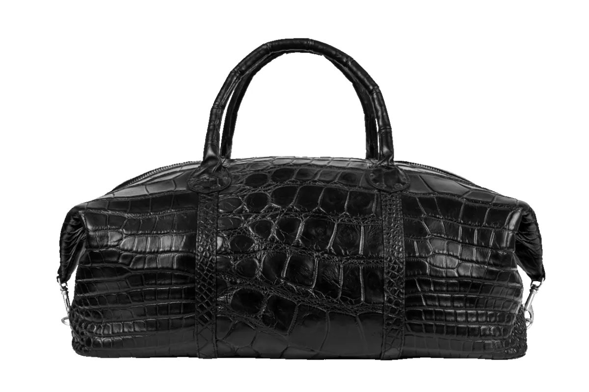 Maverick's Alligator Weekender Bag - Black sold by Pinto Ranch