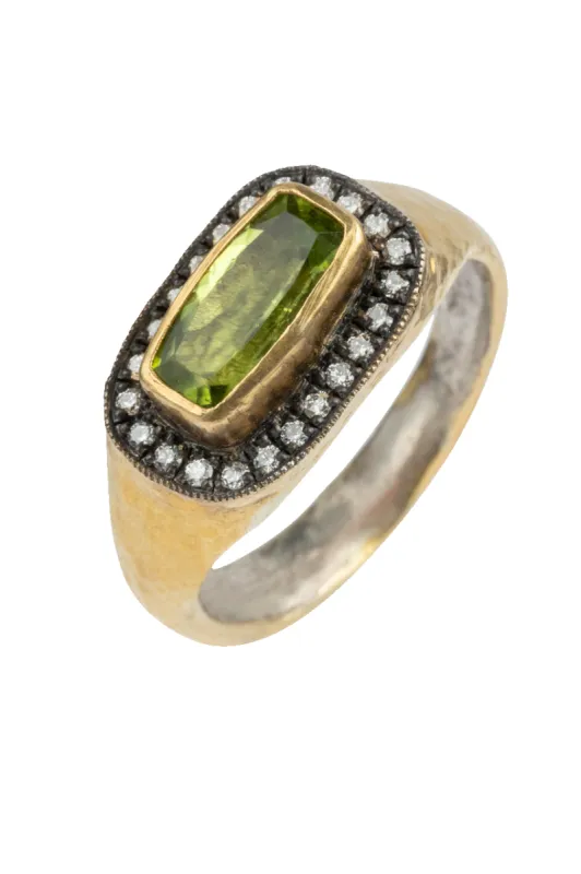 Round Peridot & Diamond Ring sold by Pinto Ranch
