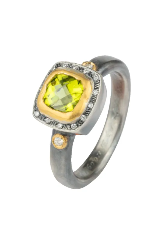 Peridot & Diamond Ring sold by Pinto Ranch