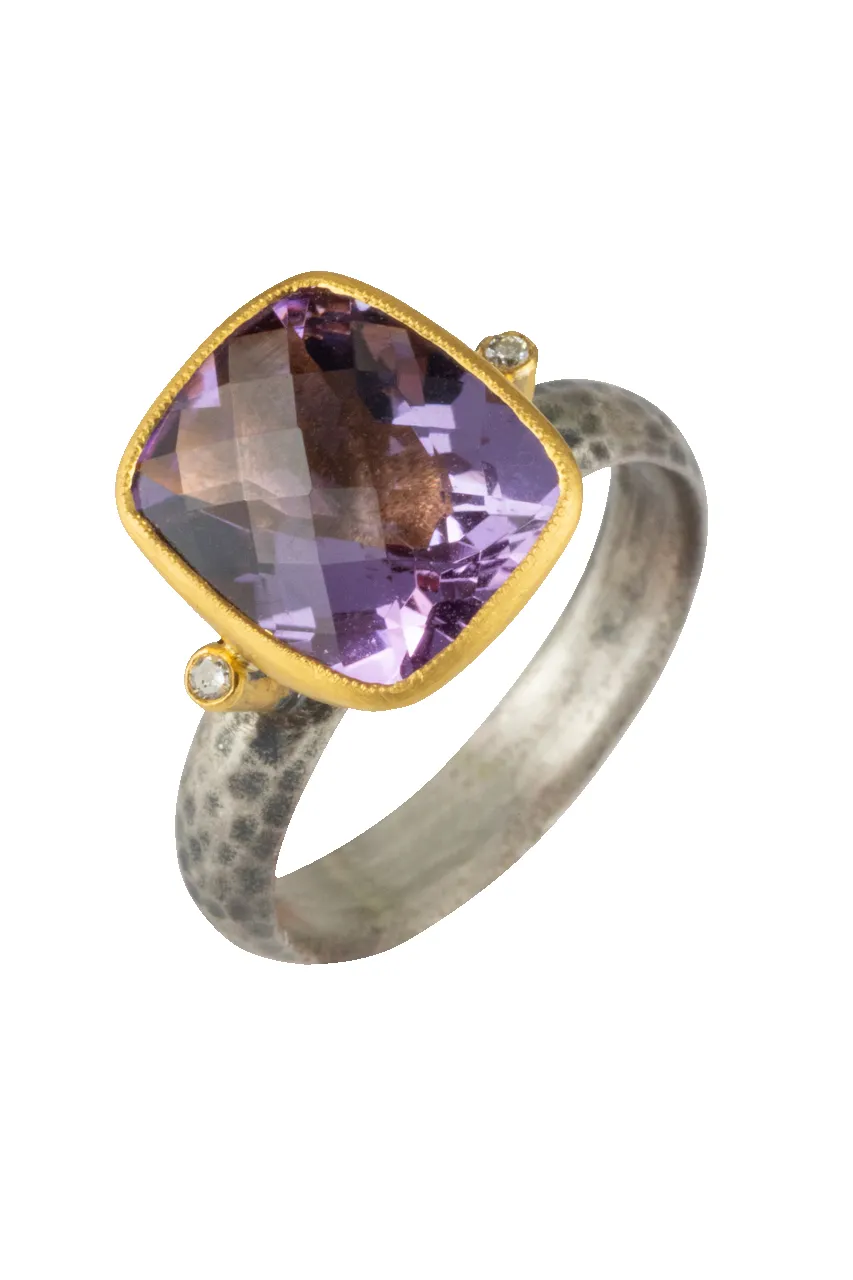 Cushion Amethyst Ring sold by Pinto Ranch