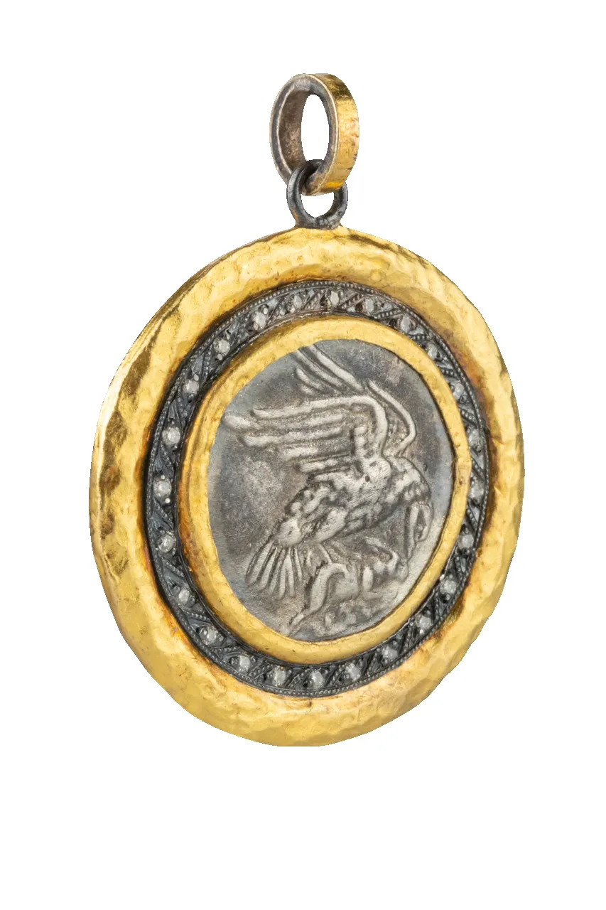 Gold & Diamond Eagle Pendant sold by Pinto Ranch product image thumbnail 2