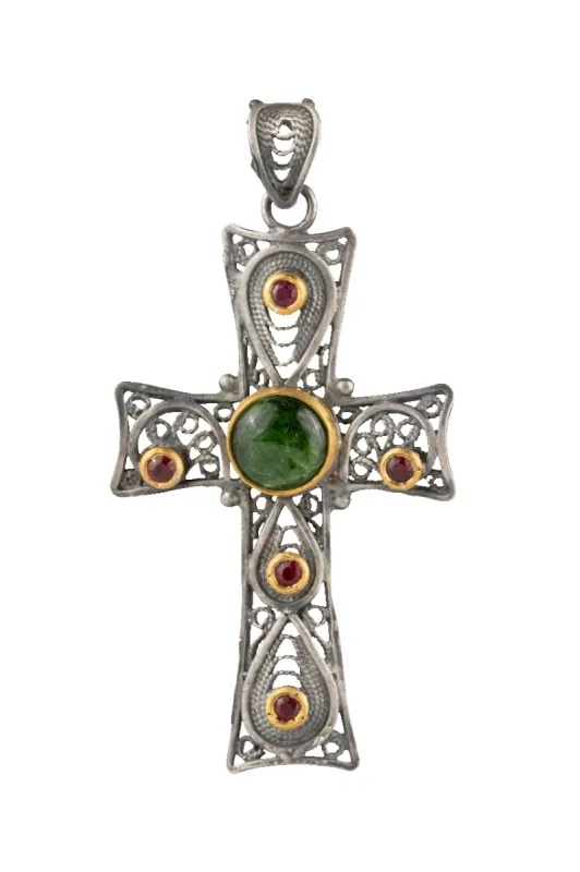 Ruby Cross Pendant sold by Pinto Ranch
