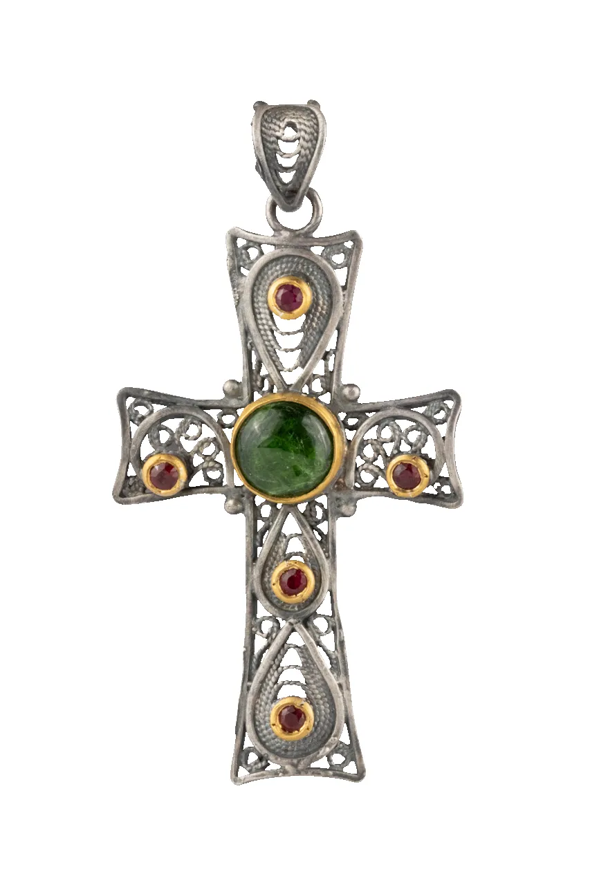 Ruby Cross Pendant sold by Pinto Ranch