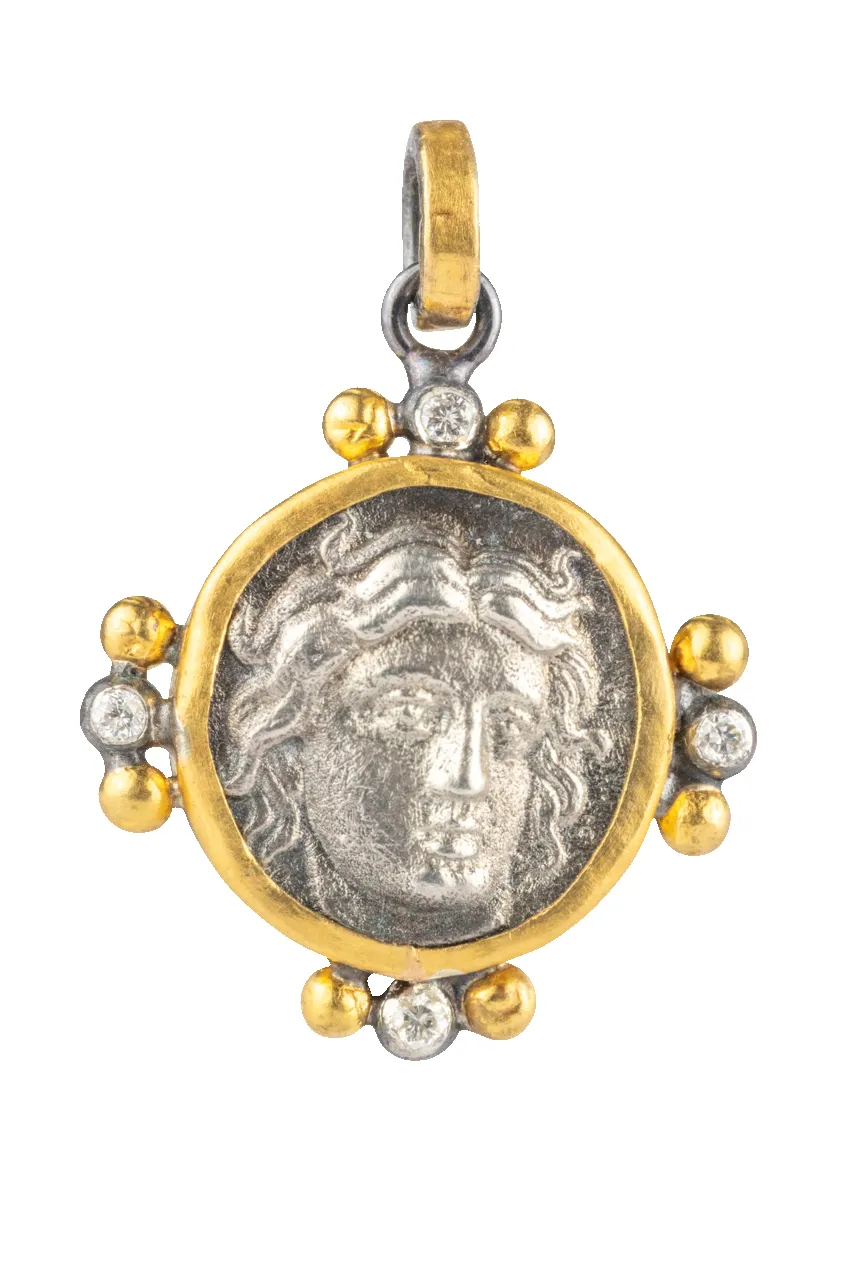 Gold & Silver Diamond Pendant sold by Pinto Ranch