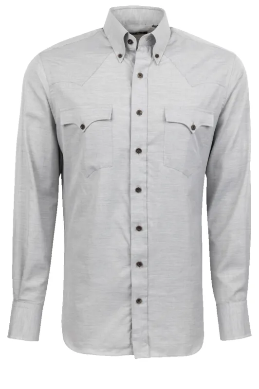 Lyle Lovett for Hamilton Button-Front Shirt - Gray sold by Pinto Ranch