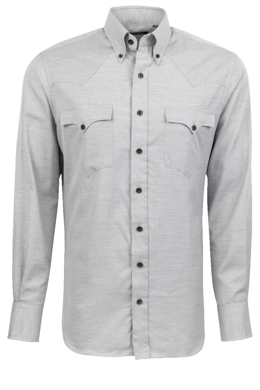 Lyle Lovett for Hamilton Button-Front Shirt - Gray sold by Pinto Ranch