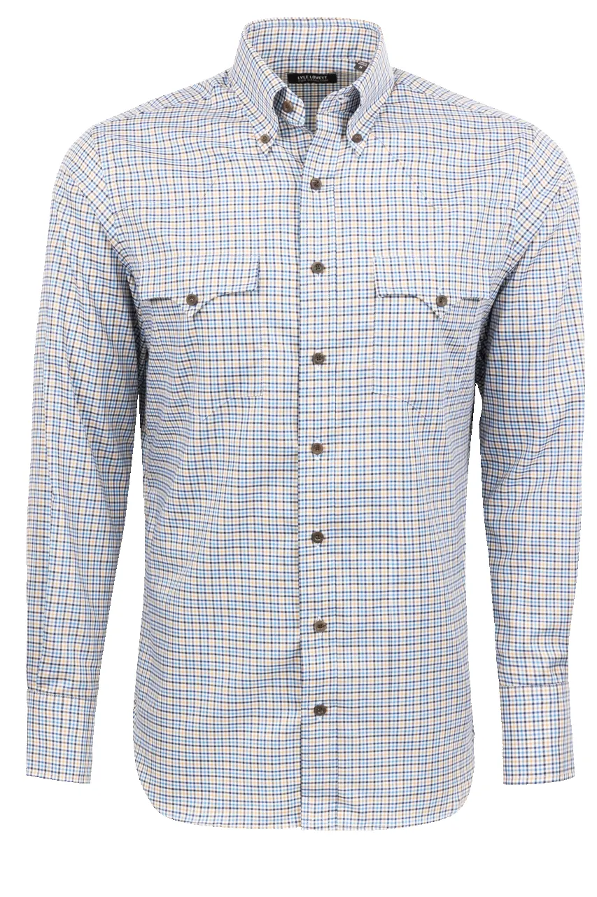 Lyle Lovett for Hamilton Button-Front Shirt - Navy & White sold by Pinto Ranch