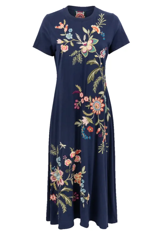 Johnny Was Crew Neck Swing Dress sold by Pinto Ranch