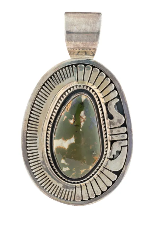 Ajax Turquoise & Silver Pendant sold by Pinto Ranch